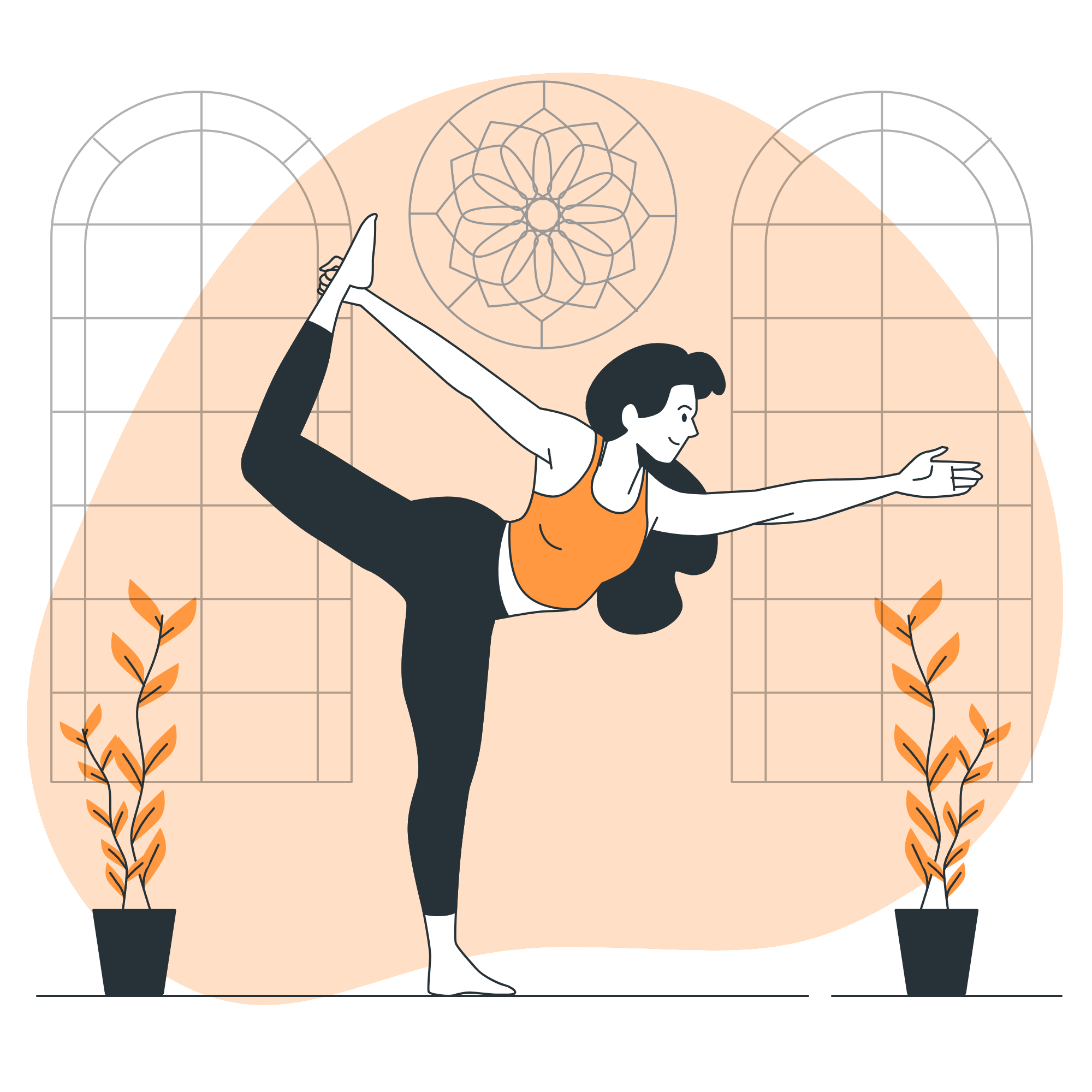 Yogalehrer bei einer Online-Session